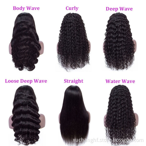 Wholesale Transparent HD Full Lace Human Hair Wig.Brazilian Hair Full HD Lace Wig,Super Thin HD Full Lace Wigs with baby hair